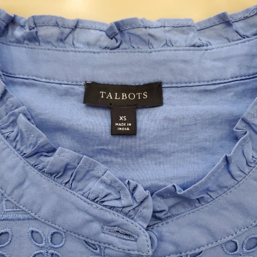Talbots Eyelet Button Front Boho Cotton Women's T… - image 5